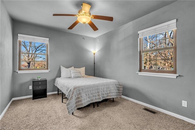 5260 Iowa Ave, Norfolk, VA 23513 - carpeted bedroom with baseboards and ceiling fan
