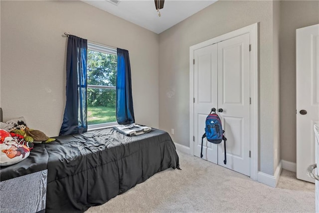 554 Trotman Rd, Camden, NC 27921 - carpeted bedroom featuring baseboards and a ceiling fan