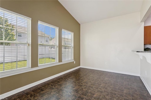 648 Sea Turtle Way, Newport News, VA 23601 - empty room with stone finish floors and vaulted ceiling