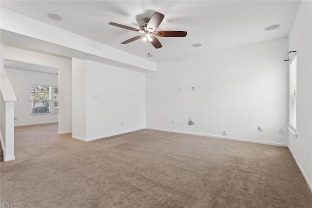 648 Sea Turtle Way, Newport News, VA 23601 - carpeted spare room with ceiling fan and baseboards