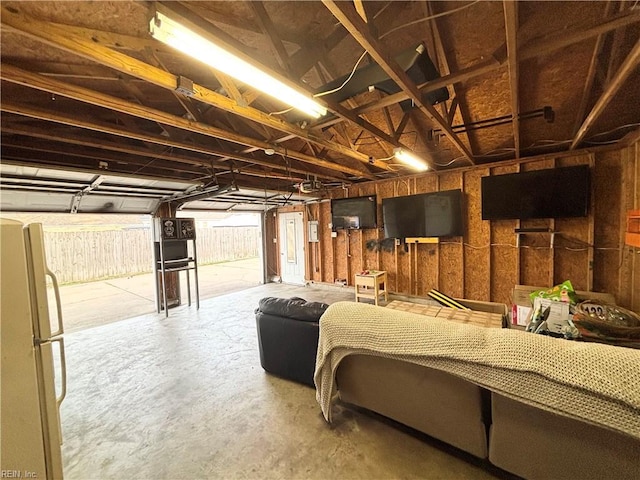 1135 Virginia Ave, Chesapeake, VA 23324 - garage with freestanding refrigerator