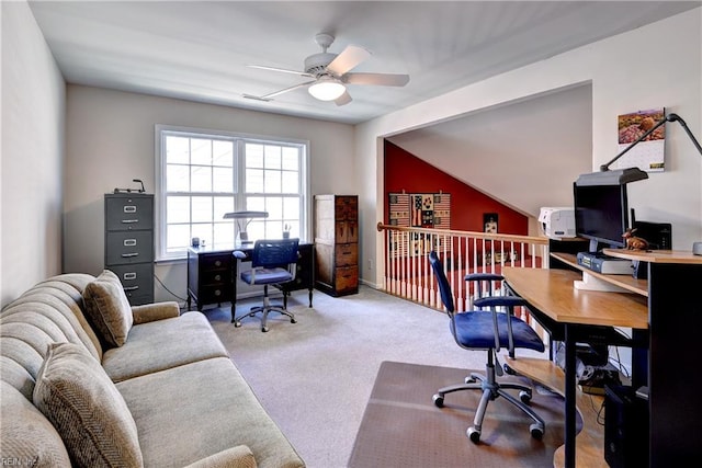 6716 Tarpleys Tavern Rd, Williamsburg, VA 23188 - carpeted office with ceiling fan