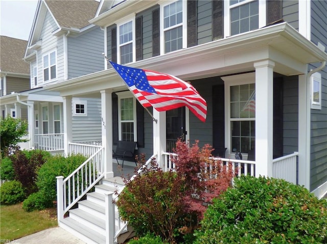 521 Simpson Ln, Chesapeake, VA 23323 - entrance to property featuring covered porch
