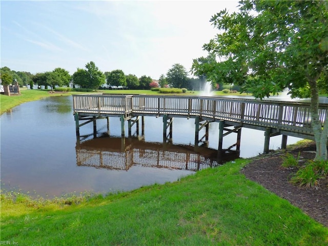 521 Simpson Ln, Chesapeake, VA 23323 - dock featuring a water view