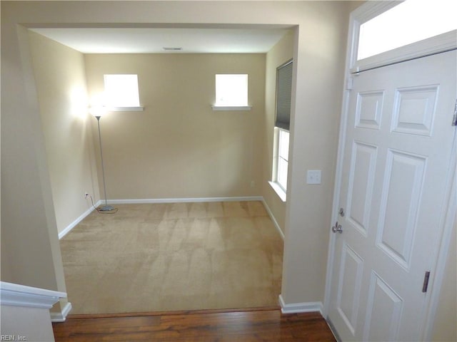 521 Simpson Ln, Chesapeake, VA 23323 - carpeted entrance foyer featuring baseboards
