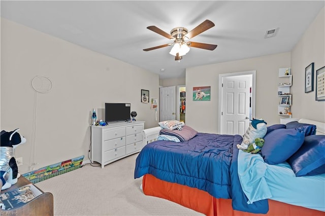 122 Merchant Man Ct, Williamsburg, VA 23185 - carpeted bedroom with ceiling fan