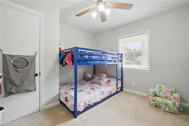 816 Colony Manor Rd, Chesapeake, VA 23321 - carpeted bedroom with a ceiling fan and baseboards