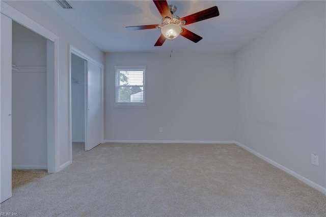 3096 Kenelm Dr, Chesapeake, VA 23323 - unfurnished bedroom featuring carpet, two closets, baseboards, and a ceiling fan
