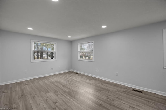 1305 Canary Dr, Virginia Beach, VA 23453 - spare room with recessed lighting, wood finished floors, and baseboards