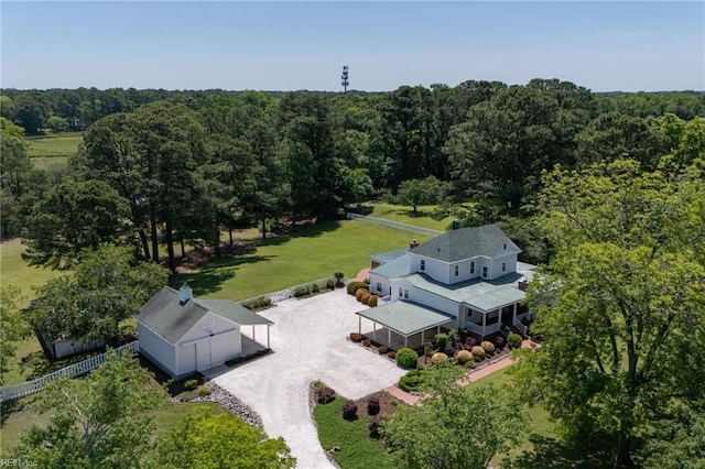 3321 Tyre Neck Rd, Chesapeake, VA 23321 - view from above of property featuring a forest