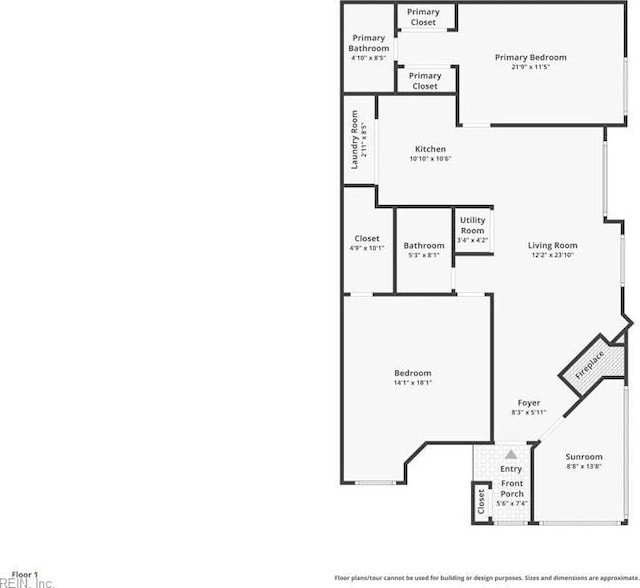 2922 Lyme Regis Quay Quay, Virginia Beach, VA 23452 - floor plan / room layout