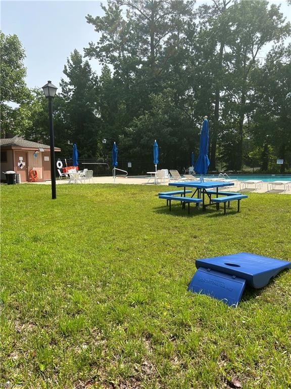 2922 Lyme Regis Quay Quay, Virginia Beach, VA 23452 - view of community featuring a lawn and a pool