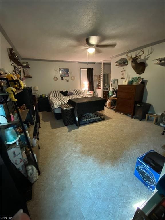 412 Joseph Topping Dr, Poquoson, VA 23662 - carpeted bedroom featuring ceiling fan