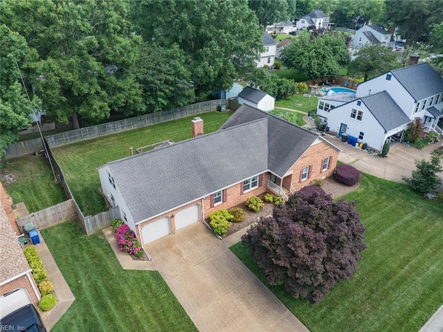 1118 Patrick Ln, Newport News, VA 23608 - aerial perspective of suburban area