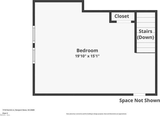 1118 Patrick Ln, Newport News, VA 23608 - view of home floor plan
