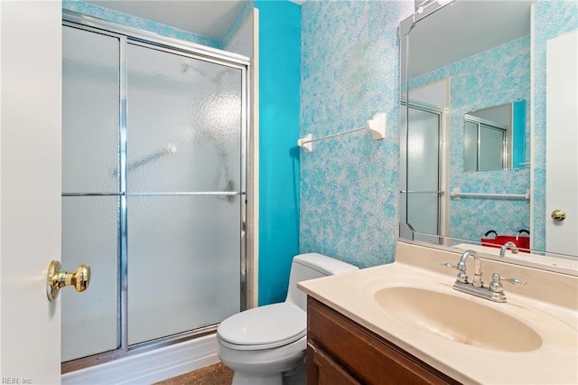 1107 Ocean Pebbles Way, Virginia Beach, VA 23451 - bathroom with toilet, a stall shower, and vanity