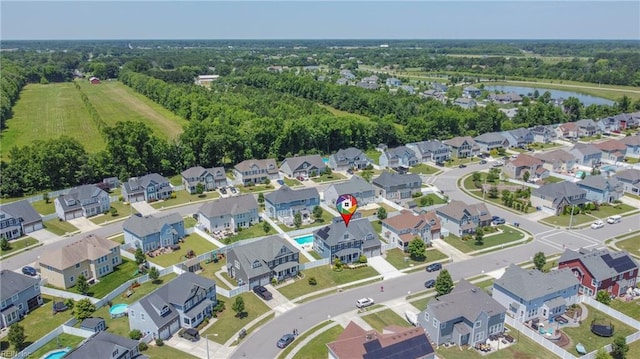 2209 Beeblossom Ln, Chesapeake, VA 23323 - aerial view of residential area featuring a large body of water