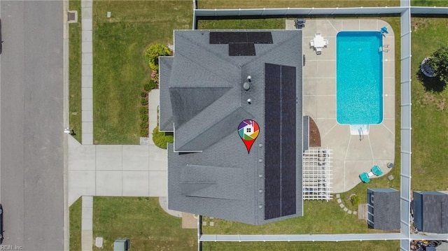 2209 Beeblossom Ln, Chesapeake, VA 23323 - aerial view of a pool area