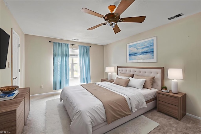 520 Kemp Lndg, Suffolk, VA 23434 - bedroom featuring light carpet and a ceiling fan
