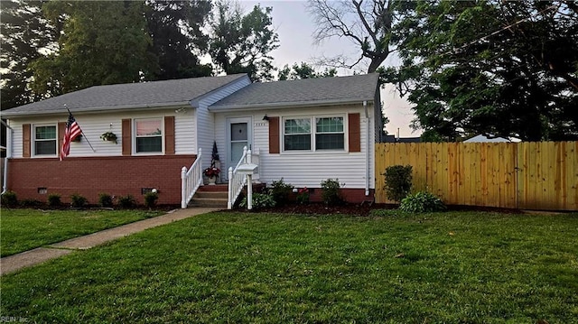 5604 Pontiac Rd, Virginia Beach, VA 23462 - view of front facade featuring crawl space and brick siding
