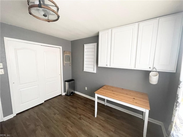 131 Hawks Nest Ln, Suffolk, VA 23435 - unfurnished office featuring baseboards and dark wood-style flooring