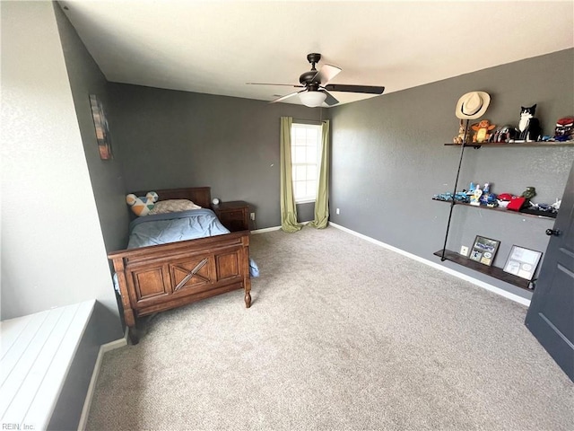 131 Hawks Nest Ln, Suffolk, VA 23435 - carpeted bedroom featuring baseboards and a ceiling fan