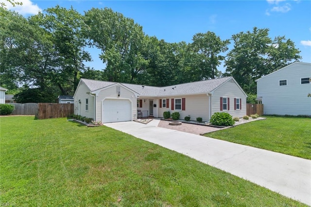 191 Compton Pl, Newport News, VA 23606 - ranch-style house with an attached garage and driveway