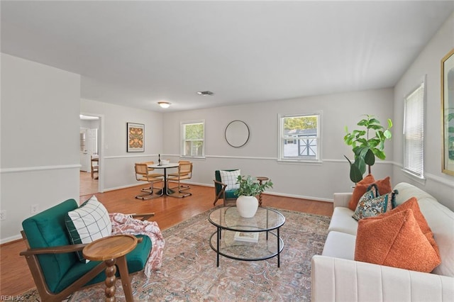 191 Compton Pl, Newport News, VA 23606 - living room with wood finished floors and baseboards