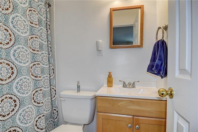 409 Barcelona Ln, Virginia Beach, VA 23452 - full bathroom featuring vanity, toilet, and a shower with shower curtain