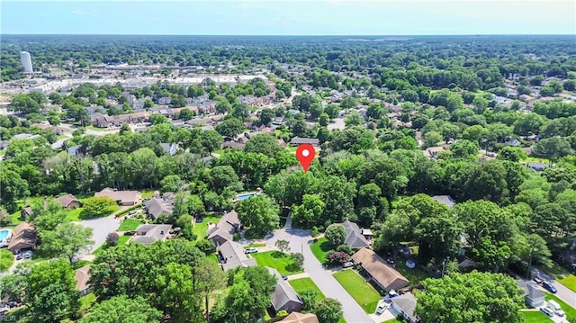 613 S Claypool Ct, Virginia Beach, VA 23464 - aerial view of property's location featuring nearby suburban area