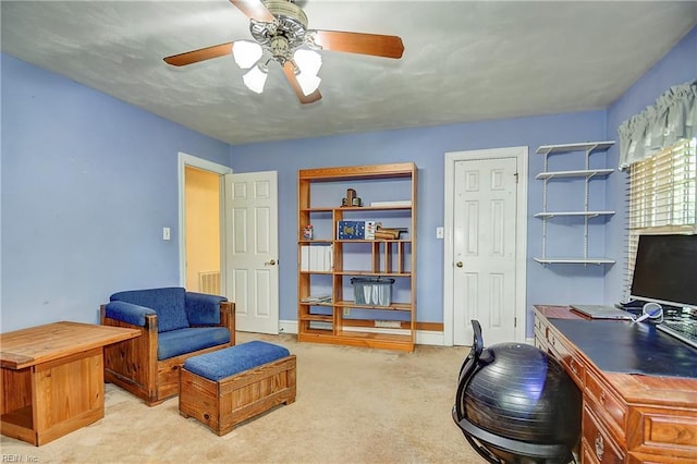 1204 Merrifield Lndg, Virginia Beach, VA 23464 - office space with light colored carpet and a ceiling fan