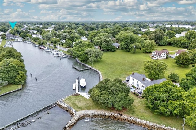 200 Congress Ave, Hampton, VA 23669 - aerial view of a nearby body of water and a tree filled landscape