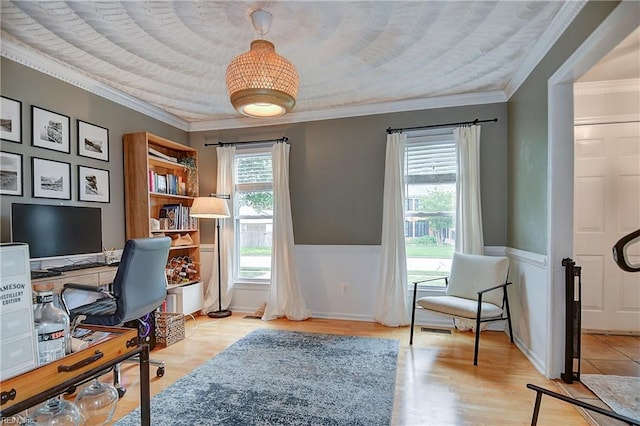 1005 Minden Rd, Virginia Beach, VA 23464 - office space featuring crown molding and light wood-type flooring