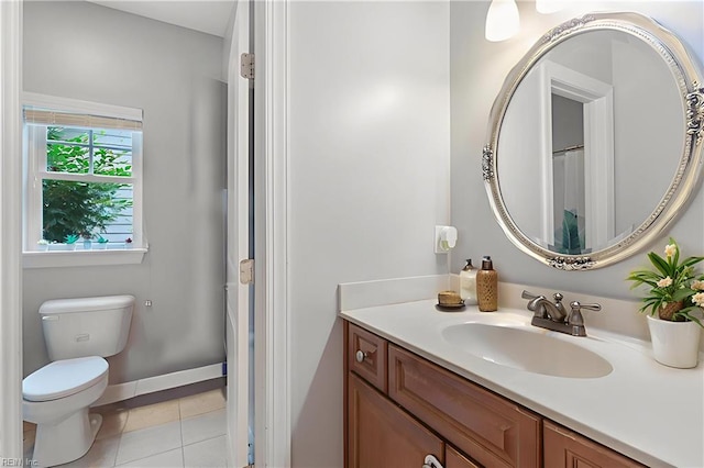 4437 Cherokee Dr, Suffolk, VA 23434 - full bath featuring vanity, toilet, and tile patterned flooring