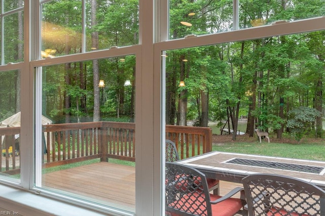 4437 Cherokee Dr, Suffolk, VA 23434 - entryway featuring view of wooded area