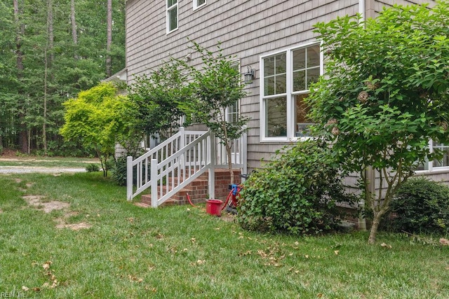 4437 Cherokee Dr, Suffolk, VA 23434 - view of exterior entry featuring a yard