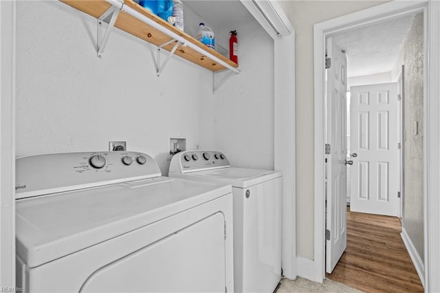 2105 Portlock Rd, Chesapeake, VA 23324 - laundry area featuring separate washer and dryer and light wood-style floors
