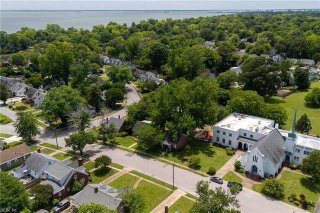 143 Robinson Rd, Hampton, VA 23661 - aerial perspective of suburban area with a large body of water