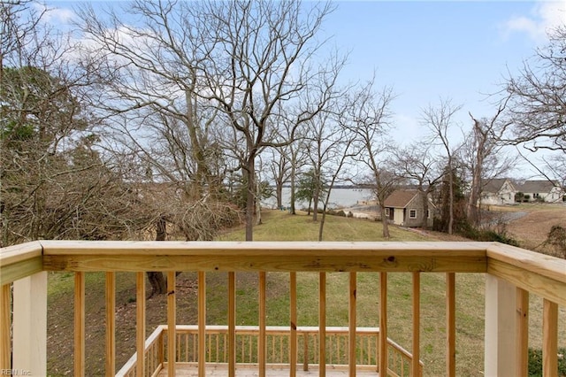 2543 Bridge Rd, Suffolk, VA 23435 - wooden terrace featuring a lawn