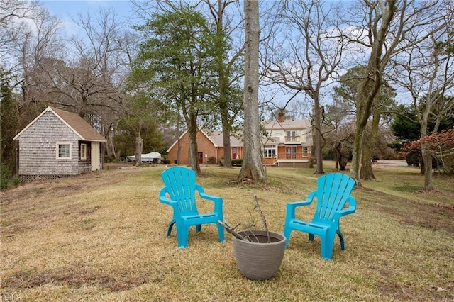 2543 Bridge Rd, Suffolk, VA 23435 - view of green lawn featuring an outdoor structure