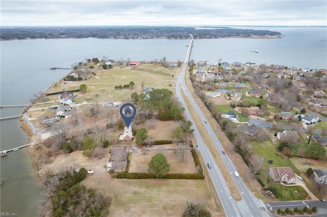 2543 Bridge Rd, Suffolk, VA 23435 - aerial overview of property's location featuring a nearby body of water