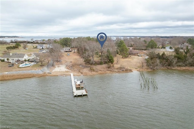 2543 Bridge Rd, Suffolk, VA 23435 - water view featuring a boat dock
