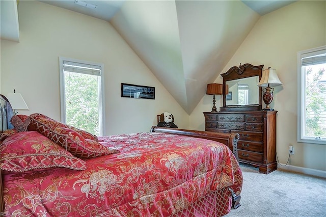 2637 Broad Bay Rd, Virginia Beach, VA 23451 - bedroom with carpet flooring, vaulted ceiling, and baseboards
