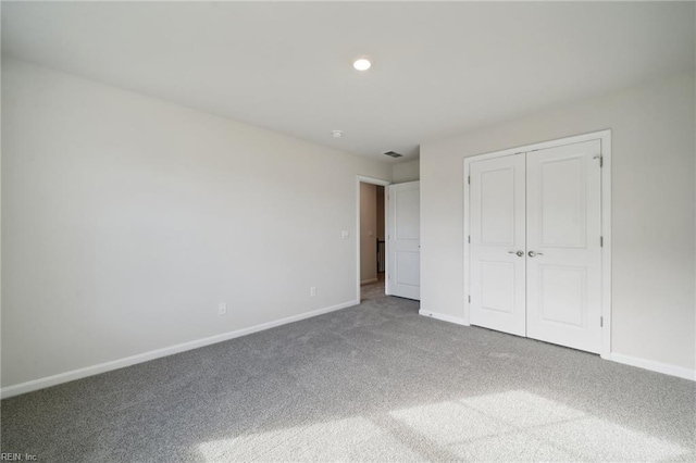 1232 Kidbrooke St, Chesapeake, VA 23322 - unfurnished bedroom with carpet, baseboards, a closet, and recessed lighting
