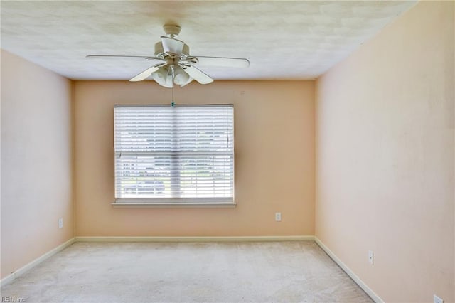 313 Queen Ct, Smithfield, VA 23430 - carpeted empty room with baseboards and ceiling fan