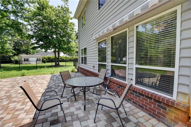 313 Queen Ct, Smithfield, VA 23430 - view of patio featuring outdoor dining space
