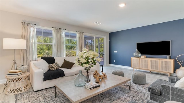 1228 Kidbrooke St, Chesapeake, VA 23322 - living area with baseboards and wood finished floors