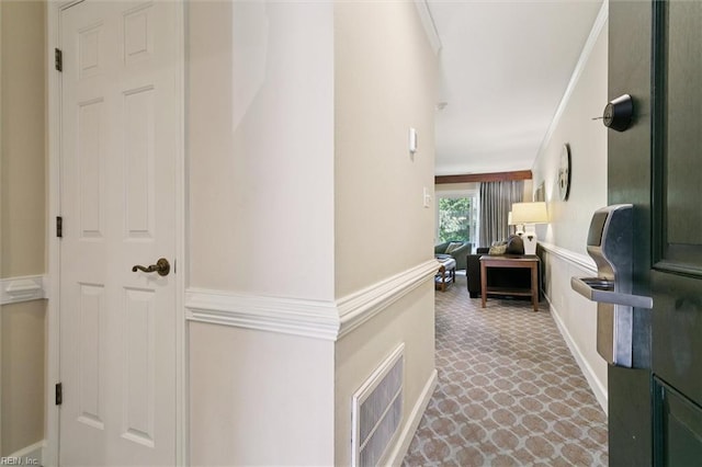 113 Pelhams Ordinary, Williamsburg, VA 23185 - hall featuring baseboards and crown molding