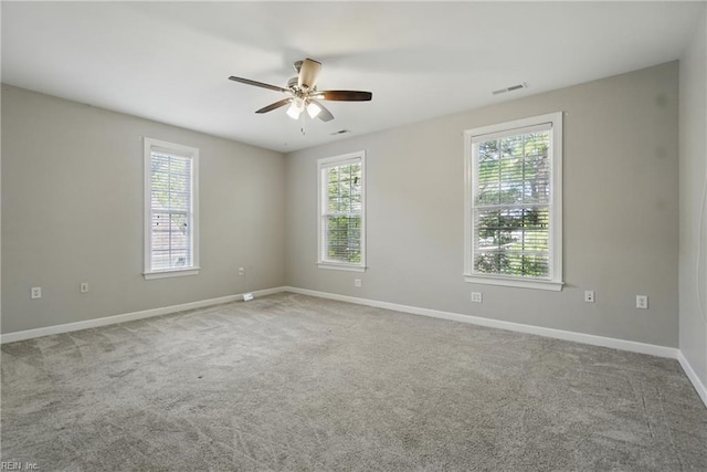 460 Blue Beech Way Unit 963, Chesapeake, VA 23320 - unfurnished room featuring plenty of natural light, a ceiling fan, and carpet flooring