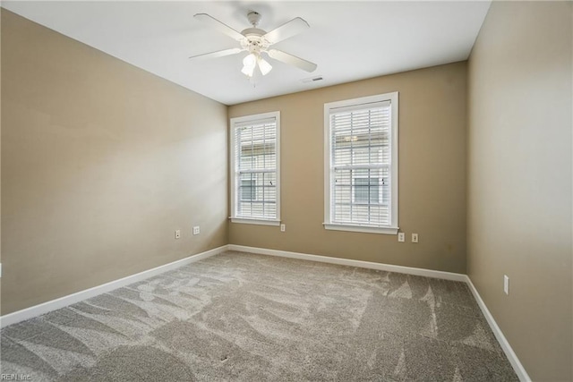460 Blue Beech Way Unit 963, Chesapeake, VA 23320 - empty room featuring carpet flooring, baseboards, and ceiling fan